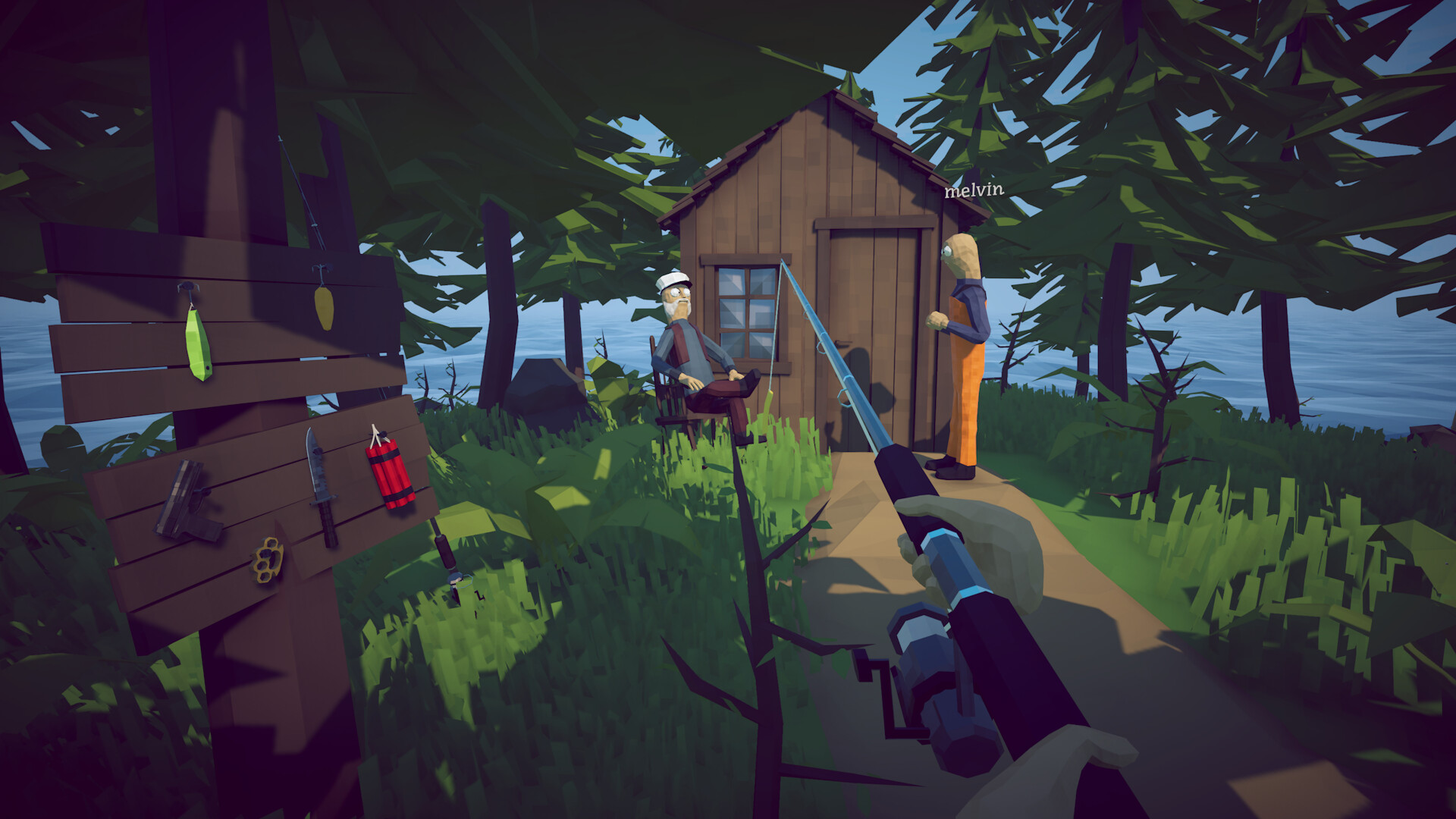 The Island 2 cabin area in How to Fish